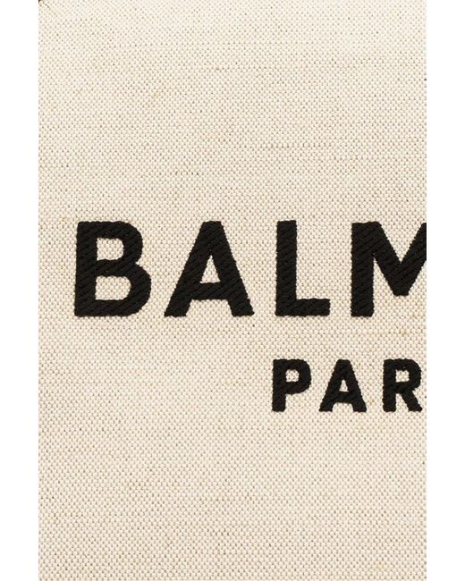 Balmain Natural Logo 'shopper' Bag,