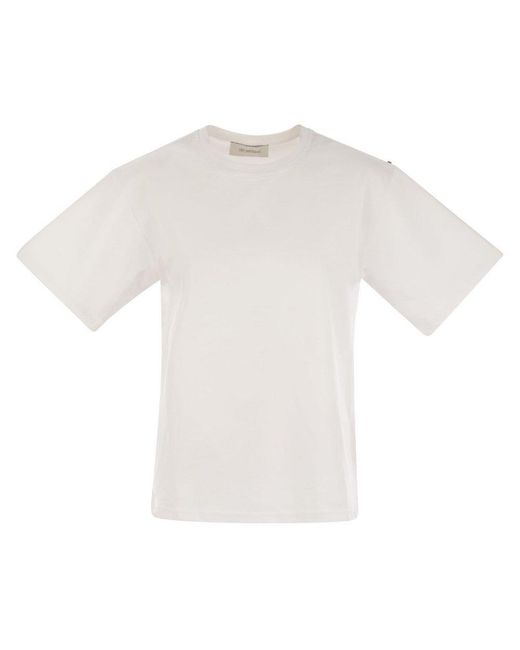 Sportmax White Crewneck Short-Sleeved T-Shirt