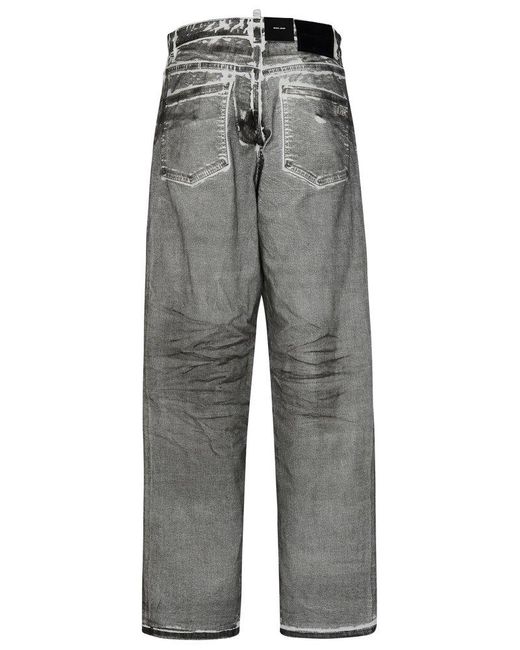 DSquared² Gray Cotton Jeans