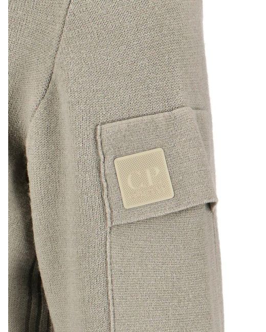 C P Company Gray Sweater for men