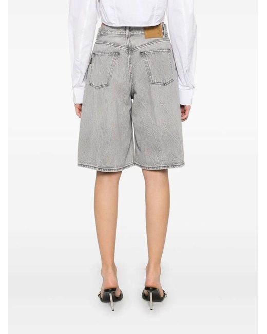 Haikure Gray Denim Bermuda Shorts
