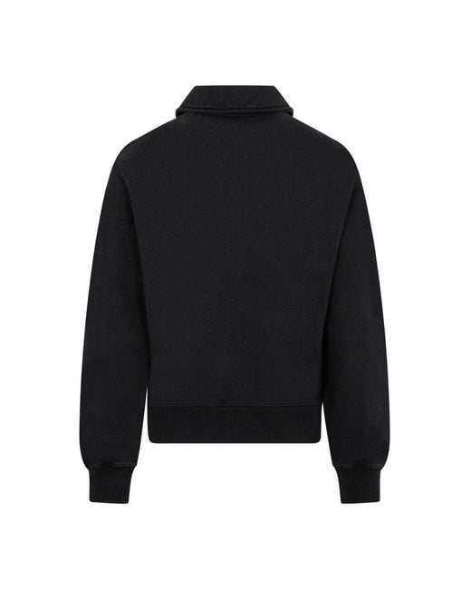 Dior Black Half-zipped Long-sleeved Sweatshirt for men