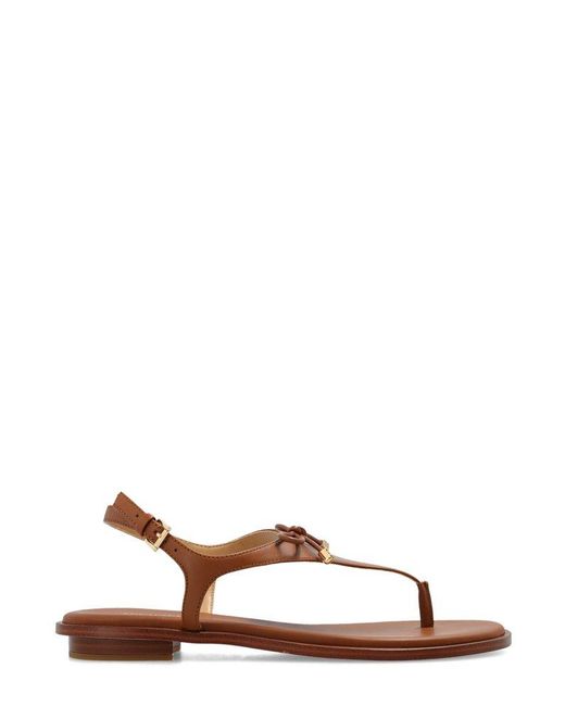 MICHAEL Michael Kors Nori Buckle Strap Sandals in Brown | Lyst