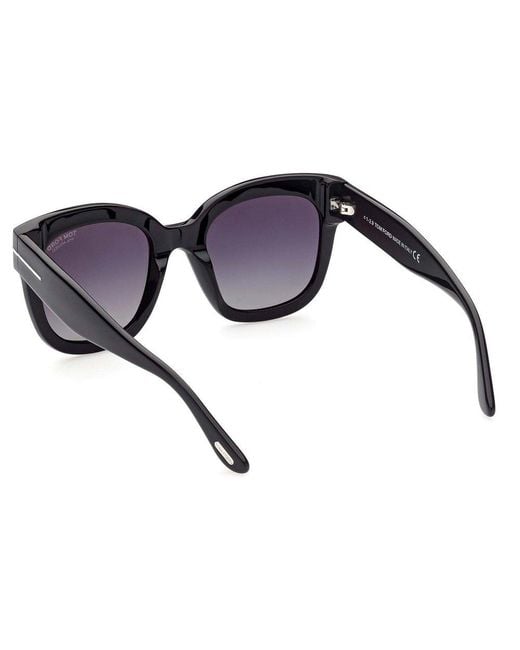 Tom Ford Gray Square Frame Sunglasses
