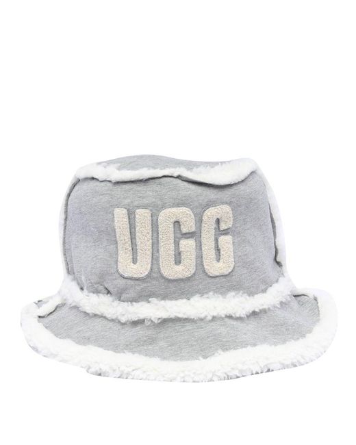 Ugg Gray Bounded Fleece Bucket Hat