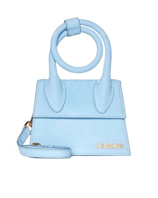 Jacquemus Le Chiquito Noeud Suede Bag in Light Blue (Blue) - Save 11% ...