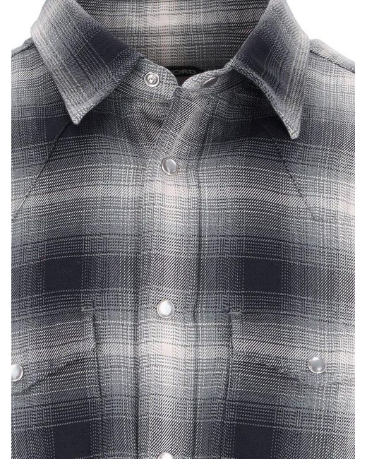 Tom Ford Gray Shirt "grand Check" for men