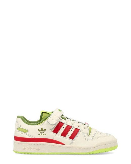Adidas Originals Red Forum Low X The Grinch Lace-up Sneakers