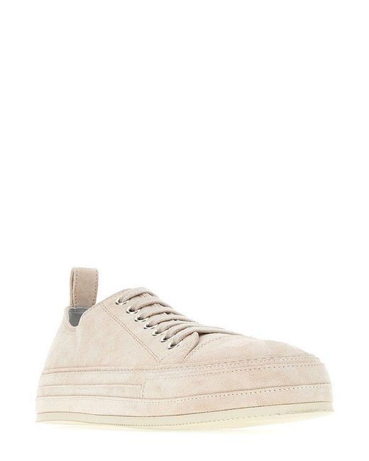 Ann Demeulemeester Pink Round Toe Sneakers for men