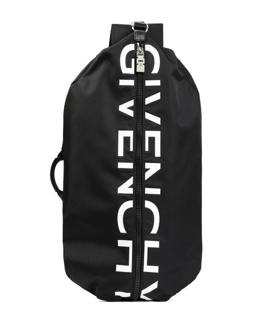 Givenchy Black G-zip Backpack Bag for men
