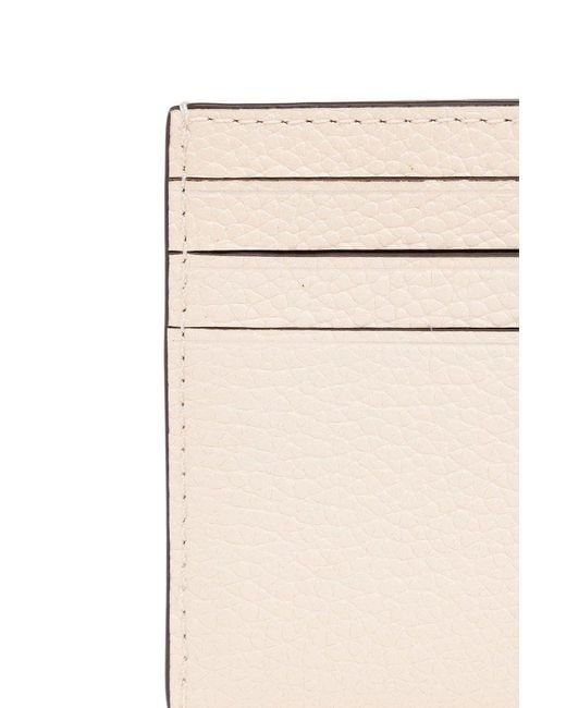 COACH White Leather Card Case,
