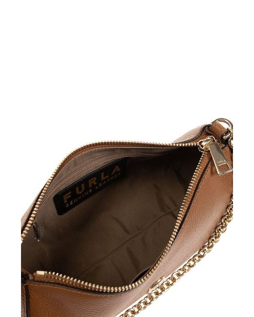 Furla Brown 'primula Mini' Shoulder Bag,