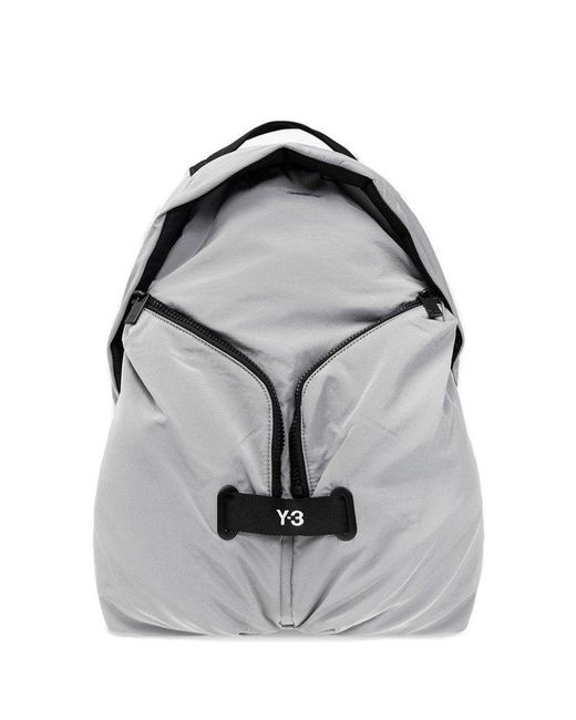 Y-3 Gray Backpack With Logo