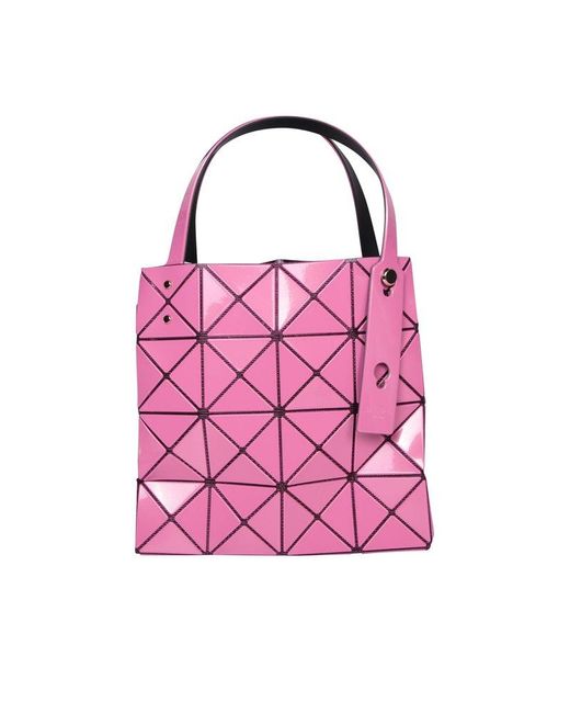 Bao Bao Issey Miyake Pink Carat High-shine Finish Tote Bag