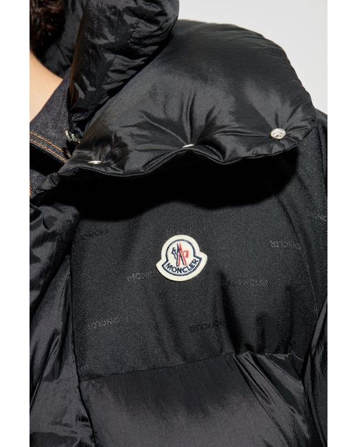 Moncler Black Verone 2 Logo Patch Puffer Jacket for men