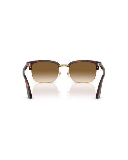 Persol Brown Square Frame Sunglasses
