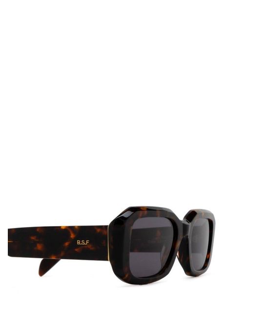 Retrosuperfuture Black Sagrado Rectangle Frame Sunglasses
