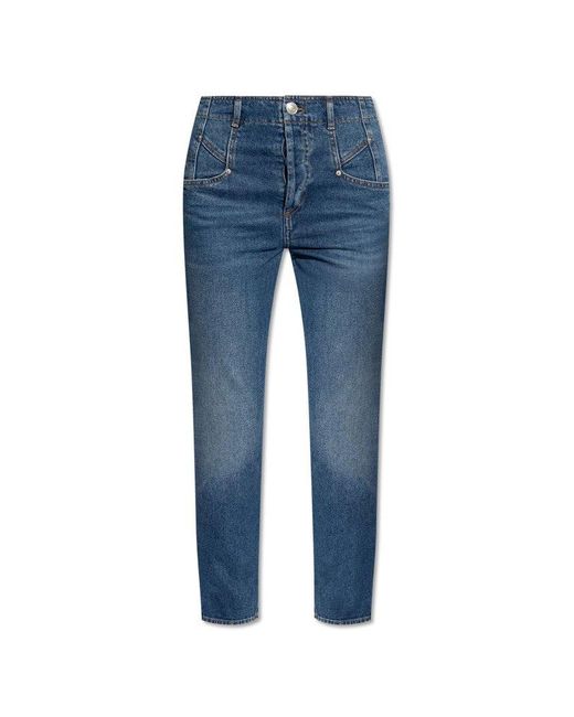 Isabel Marant Blue High-Waisted Jeans