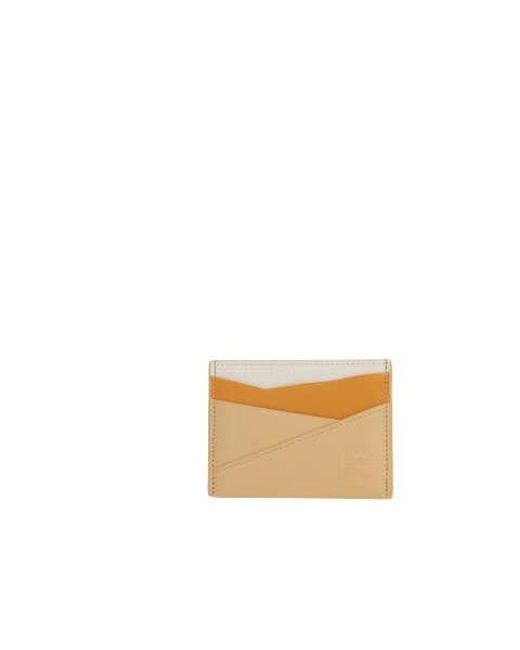 Loewe White Puzzle Plain Card Holder
