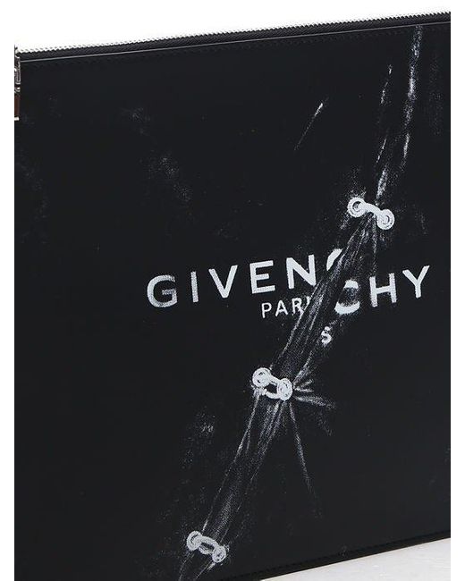 Givenchy Trompe L Oeil Large Pouch Bag in Black for Men Lyst Canada