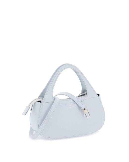 Coperni White Swipe Micro Baguette Bag