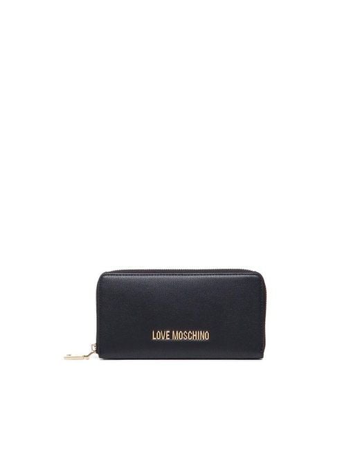 Love Moschino Blue Wallet With Logo