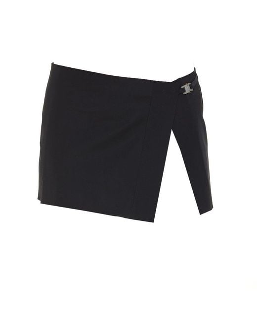 1017 ALYX 9SM Black Rea Buckle Detailed Mini Skirt