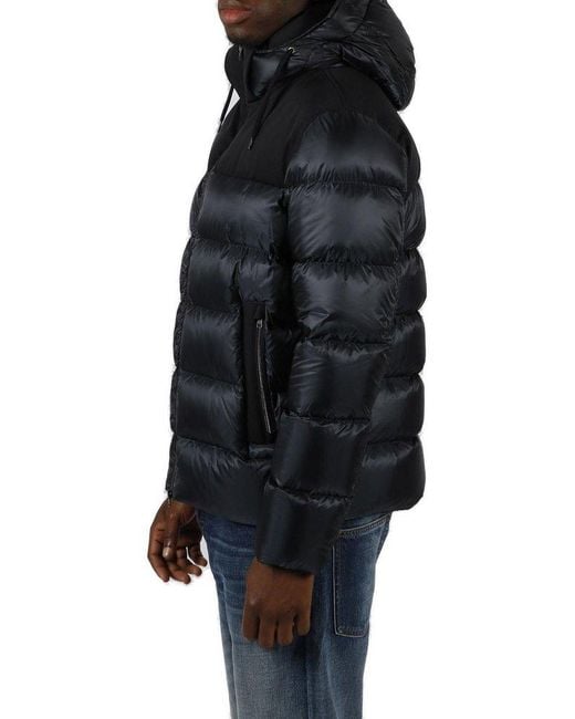Herno Blue Drawstring-Hood Zip-Up Jacket for men