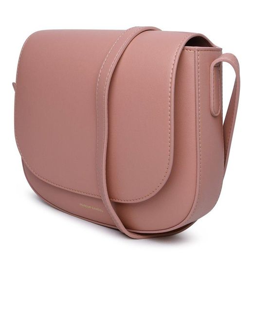 Mansur Gavriel Pink Classic Foldover Top Crossbody Bag