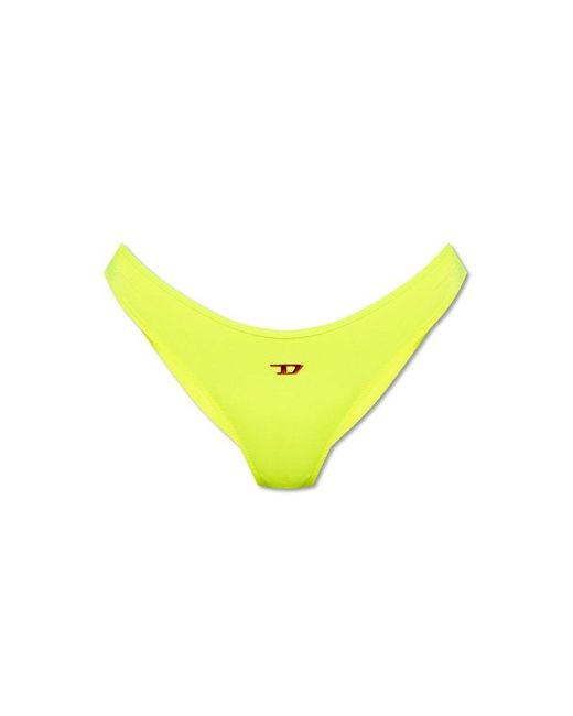 DIESEL Yellow Bfpn Bonitas X Logo Plaque Swimsuit Bottoms