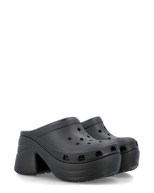 CROCSTM Gray Siren High-Heeled Clogs