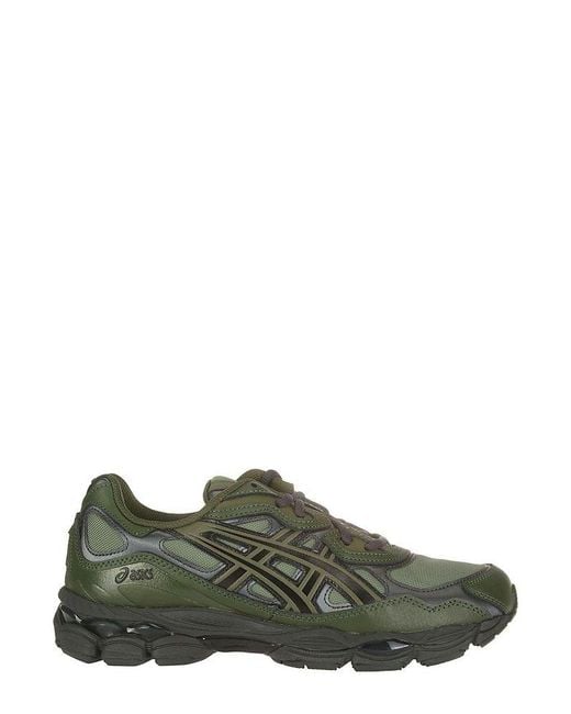 Asics Green Gel-nyc Panelled Lace-up Sneakers
