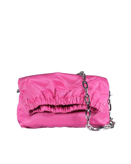 Zadig & Voltaire Pink Rockyssime Shoulder Bag