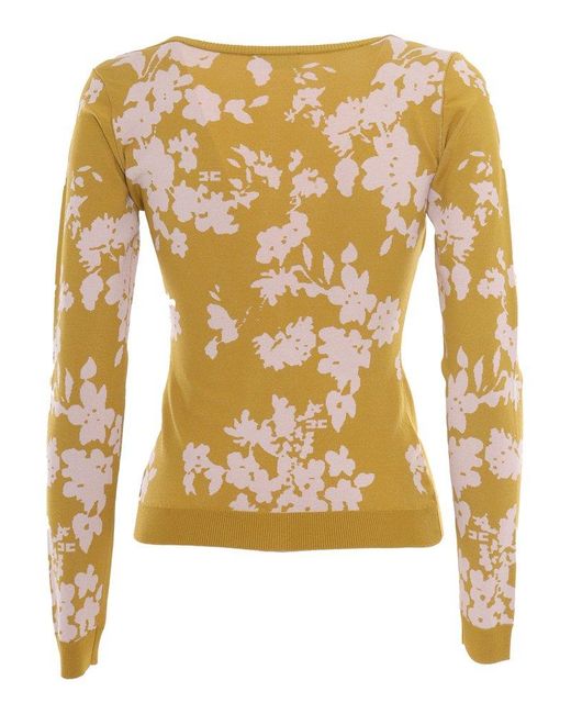 Elisabetta Franchi Yellow Girocoll