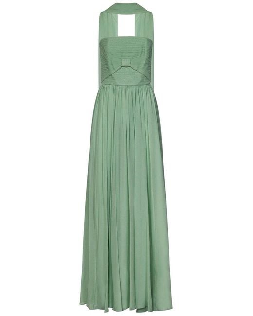 Elie Saab Green Long Dress
