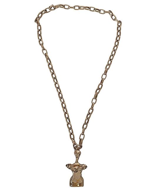 Weekend by Maxmara Metallic Chained Necklace