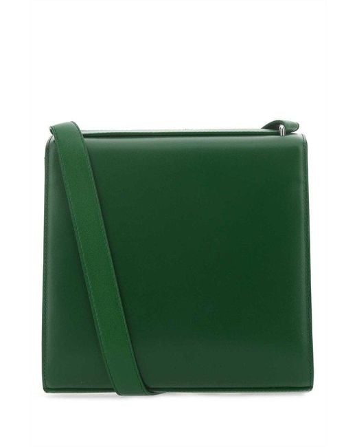 Bottega Veneta Green The Clip Shoulder Bag