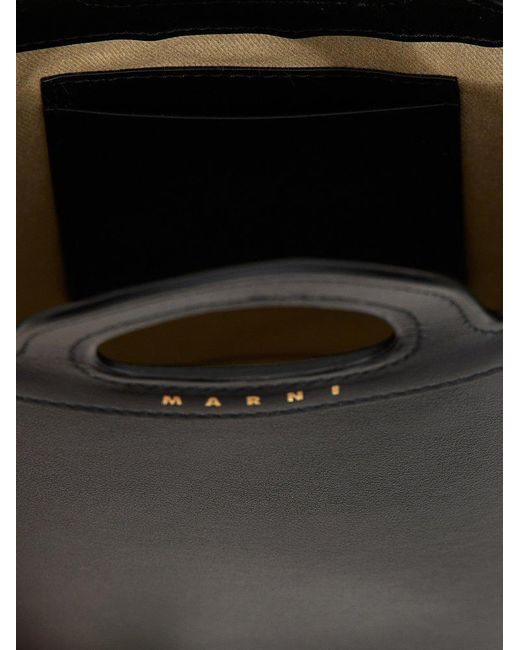 Marni Black Tropicalia Nano Bucket Bag