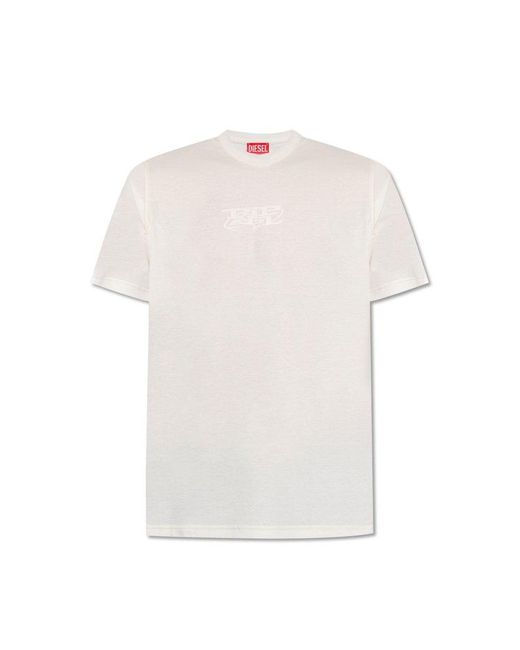 DIESEL White 't-must' T-shirt With Logo, for men