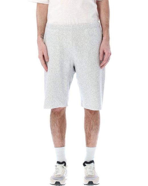 Champion Logo Patch Sweat Shorts in Grey for Men Lyst UK