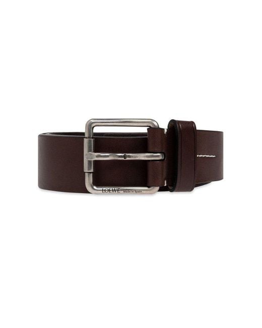 Loewe Leather Belt in Brown for Men | Lyst