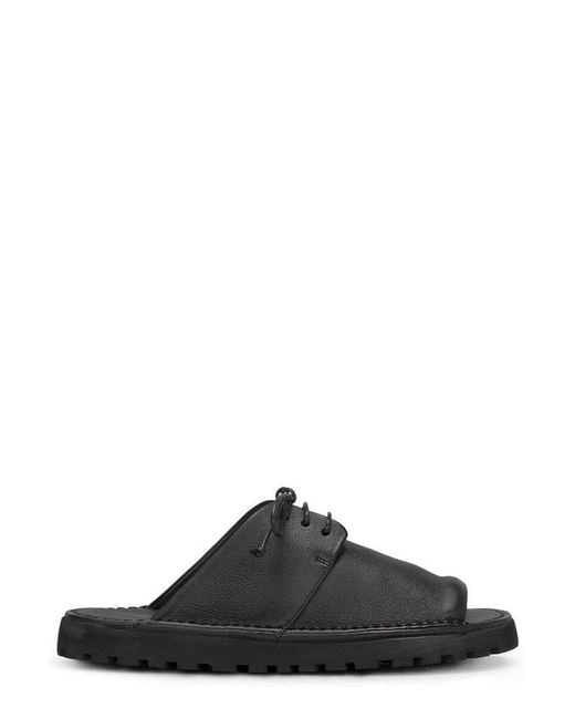 Marsèll Black Sanpomice Slide Sandals for men