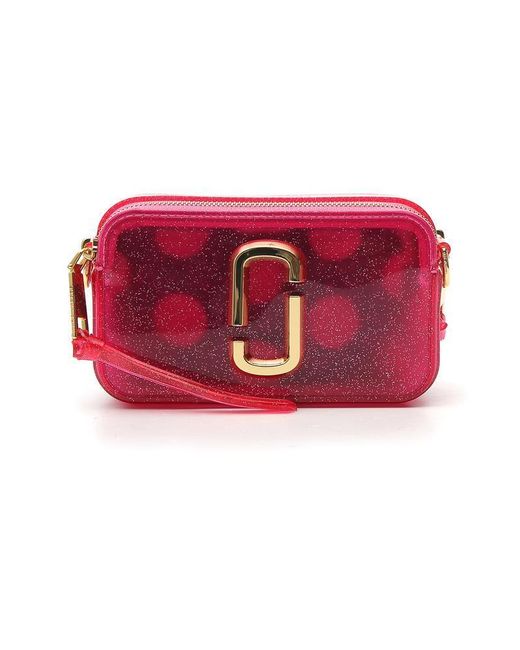 Marc Jacobs Pink Jelly Glitter Snapshot Camera Bag