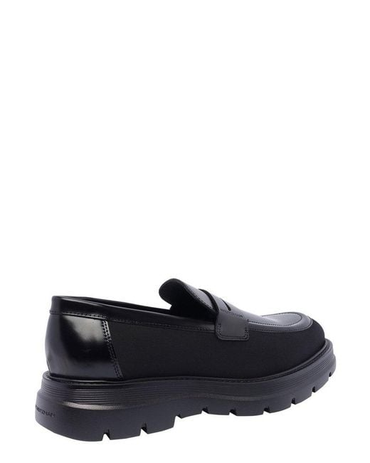 Stuart Weitzman Black Sw Club La Penny Loafers for men