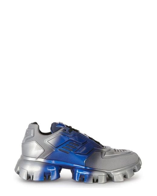 Prada Blue Cloudbust Thunder Lace-up Sneakers for men