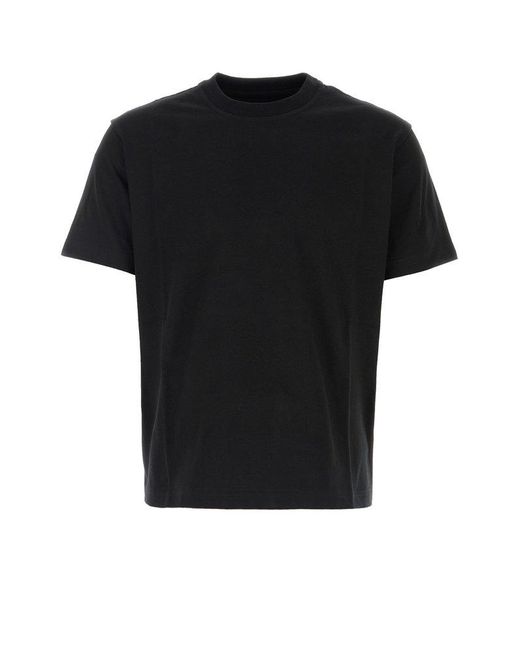 Bottega Veneta Black Crewneck Short-sleeved T-shirt for men