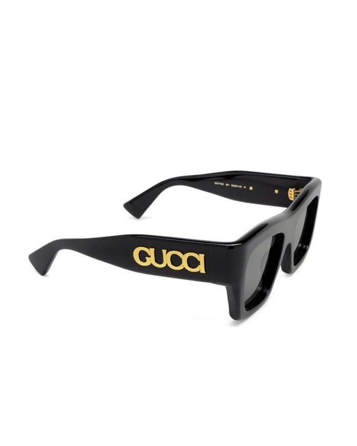 Gucci Black Square Frame Sunglasses