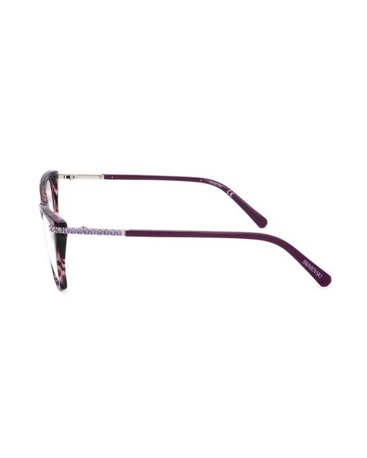 Swarovski Black Rectangle Frame Glasses