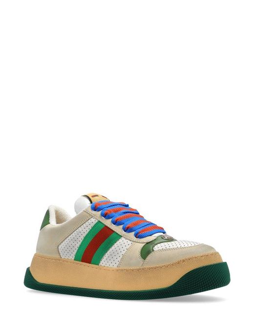 Gucci Multicolor Screener Leather Sneakers