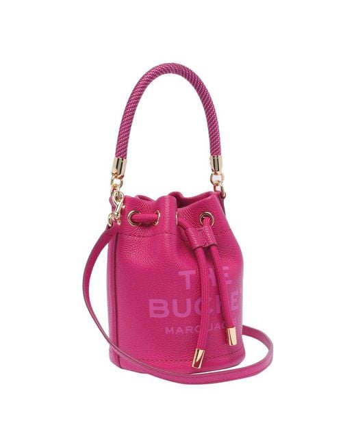 Marc Jacobs Pink Tonal Logo Bucket Bag